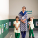 Hemlata Yadav was one of Pardada Pardadi’s first students. She now works at the school and her two daughters are students in the junior wing.